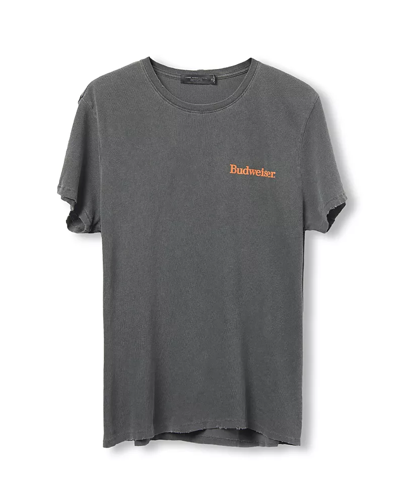 Junk Food Clothing Unisex Budweiser Classic Logo Vintage Tee