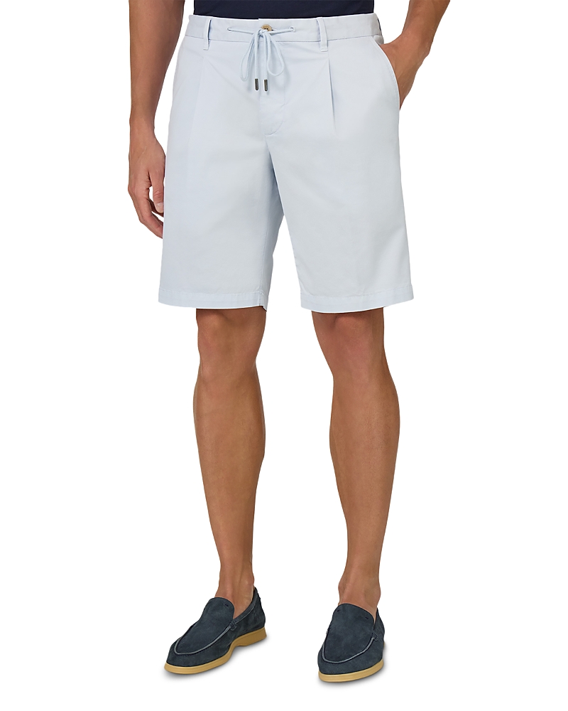 Boggi Milano Cotton Stretch Drawstring Bermuda Shorts