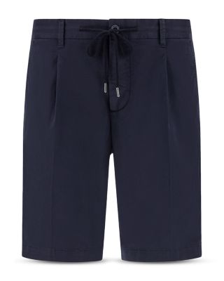 Cotton Stretch Drawstring Bermuda Shorts