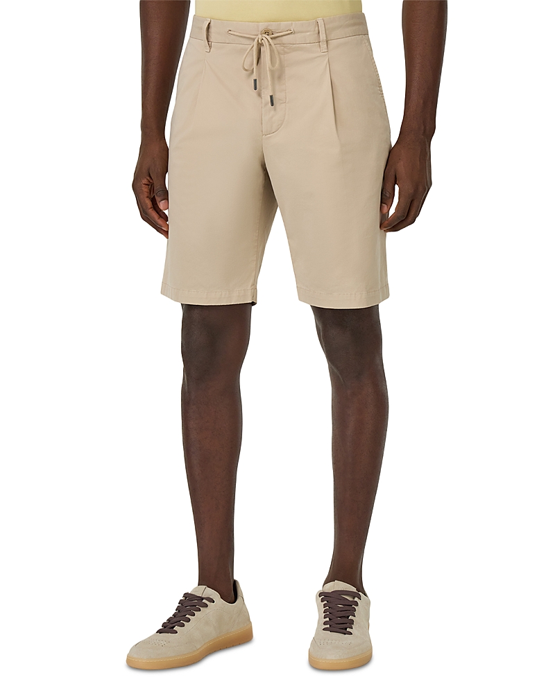 Boggi Milano Cotton Stretch Drawstring Bermuda Shorts