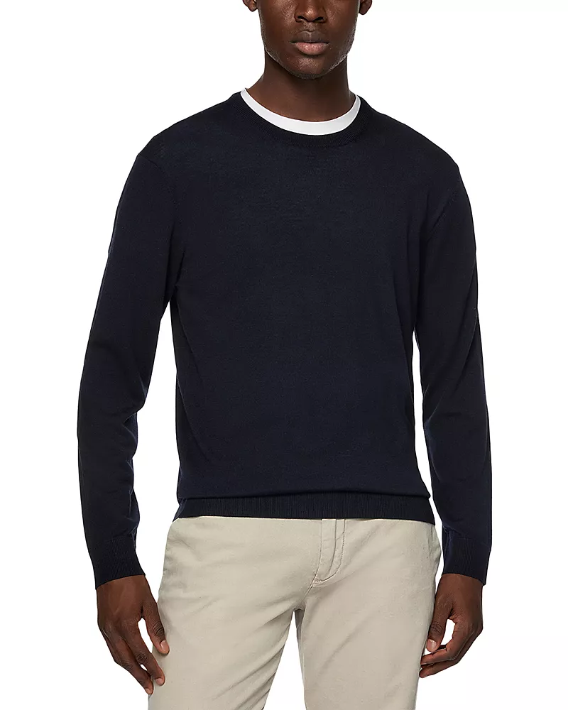Boggi Milano Merino Wool Crewneck Sweater