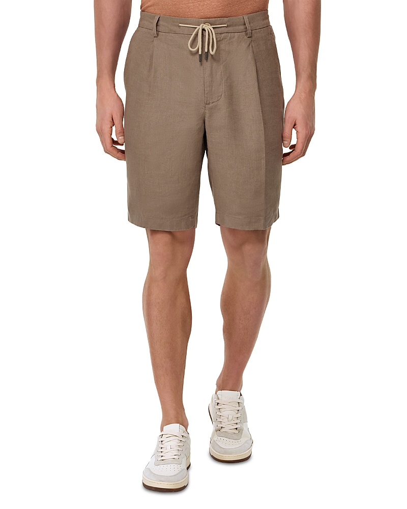 Boggi Milano Coulisse Linen Bermuda Shorts