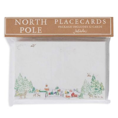 Berry and Thread North Pole Place Cards, Set of 12