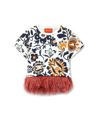 La Scala Tee with Feathers