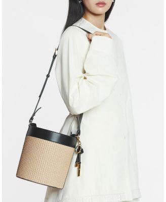 Sequence Raffia Bucket Bag