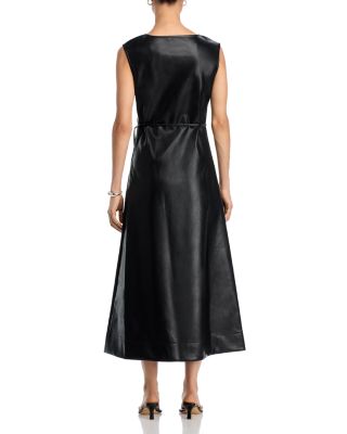 Orla Faux Leather Midi Dress
