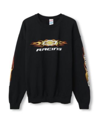  Chevy Racing Flames Flea Market Crew Fleece
