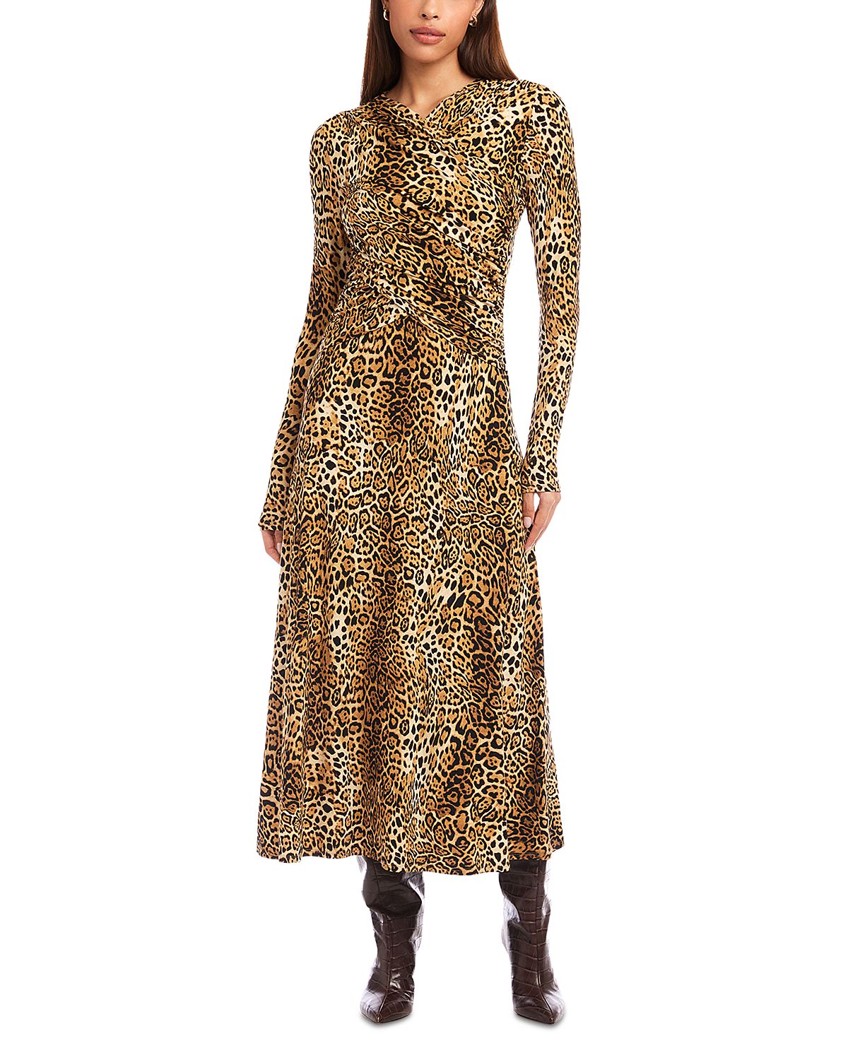 Fifteen Twenty Kourtney Cross Front Midi Dress