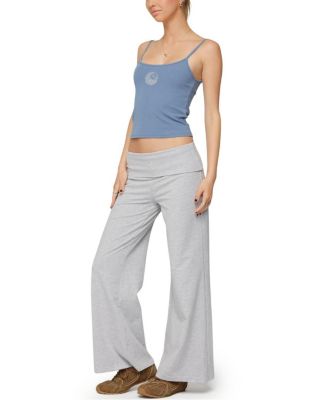 Petite Wide Leg Fold Over Pants