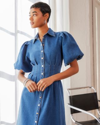 Esme Denim Midi Shirt Dress