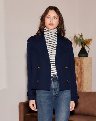 Chelsea Cropped Trench Coat 