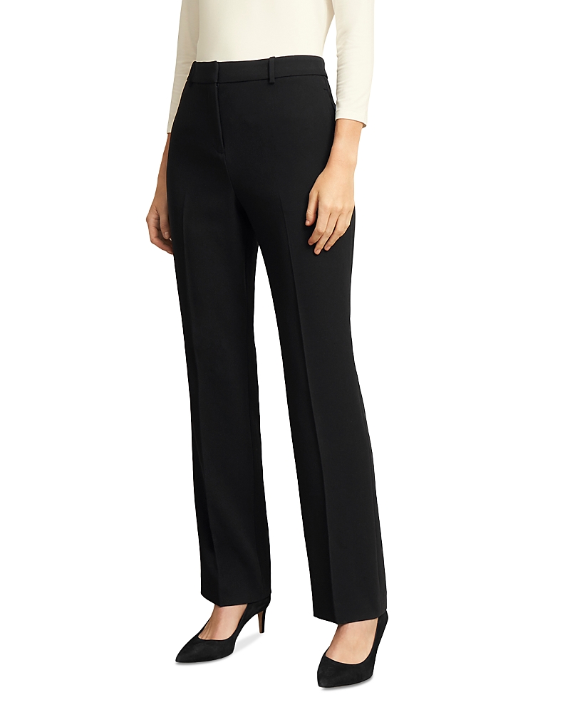 Hobbs London Petite Rae Straight Leg Pants In Black