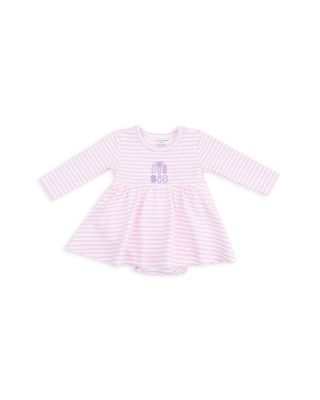 Girls' Lil Sis Embroidery Long Sleeve Play Bodysuit Dress - Baby