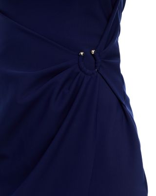 Gekko Boat Neck Gathered Dress