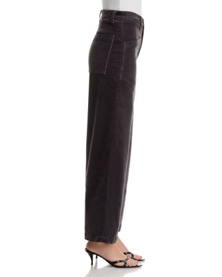 Virginia High Rise Corduroy Jeans in Charcoal