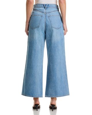 Taylor High Rise Cropped Wide Leg Jeans in Nova