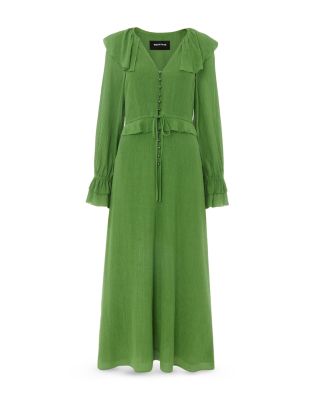 Frill Boho Midi Dress