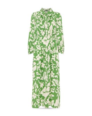 Floral Trapeze Shirt Dress