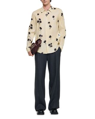 Water Flower Button Front Shirt
