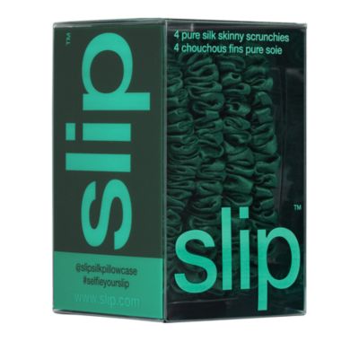 Pure Silk Back to Basics Skinny Scrunchies, Set of 4