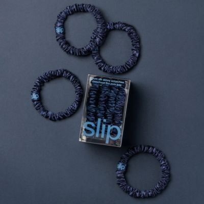 Pure Silk Back to Basics Skinny Scrunchies, Set of 4