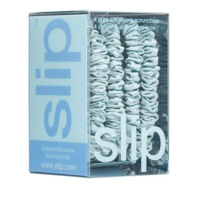 Pure Silk Back to Basics Skinny Scrunchies, Set of 4