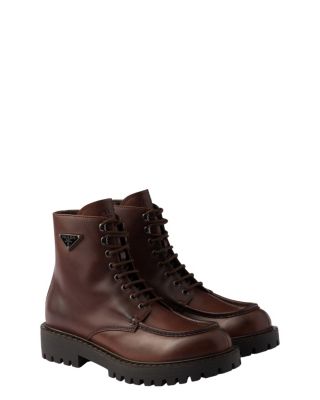 Men's Laced Leather Booties