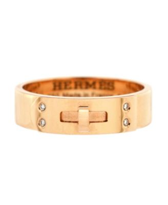Pre-Owned HERMÈS - PM Kelly Ring 18K Rose Gold with Diamonds