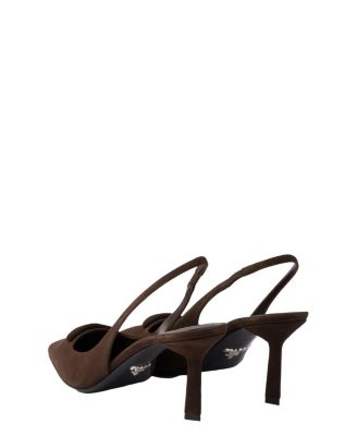 【関税＆送料込み】Prada Suede Slingback Pumps Prada Suede Flower Slingback Pumps - Bergdorf Goodman