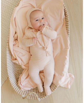 Heart and Star Button Pointelle Collection Blanket - Baby