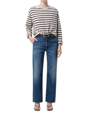 Boat Neck Long Sleeve Tee