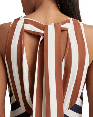 Esme Printed Stripe Flippy Dress