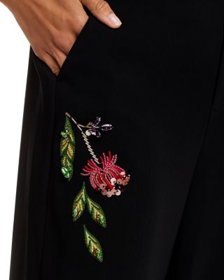 Floral Mixed Media Harlan Pants