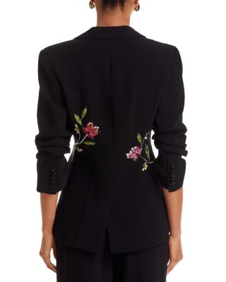 Floral Mixed Media Blazer