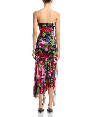 Floral Mesh Midi Dress - Exclusive