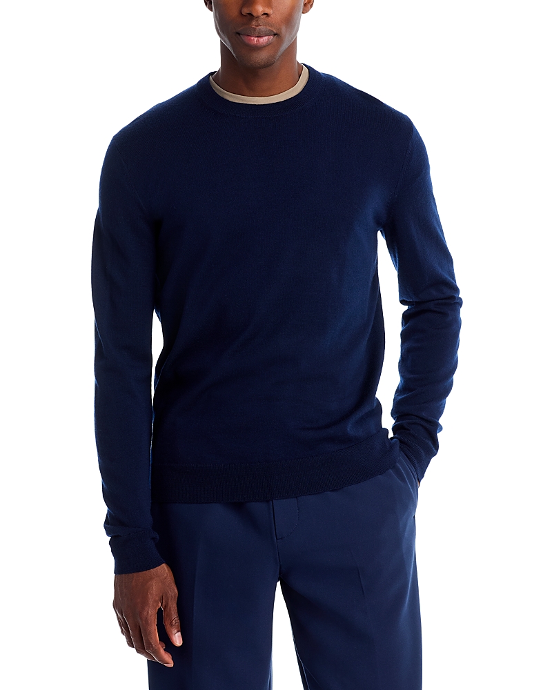 The Men's Store At Bloomingdale's Merino Wool Crewneck Sweater - Exclusive In Blue