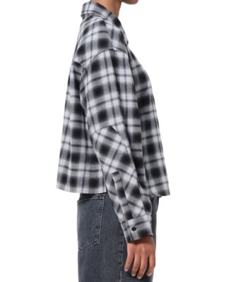 Comer Cropped Flannel Shirt 