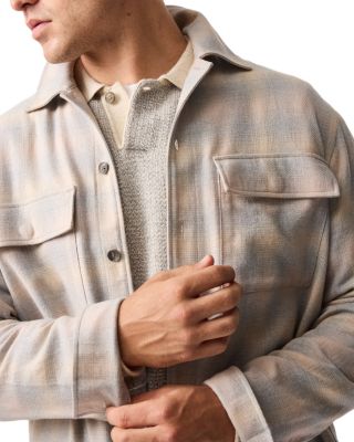 Grey Town Button Front Overshirt