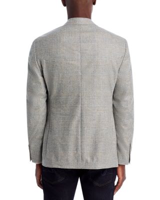 Tonal Plaid Unstructured Slim Fit Sport Coat