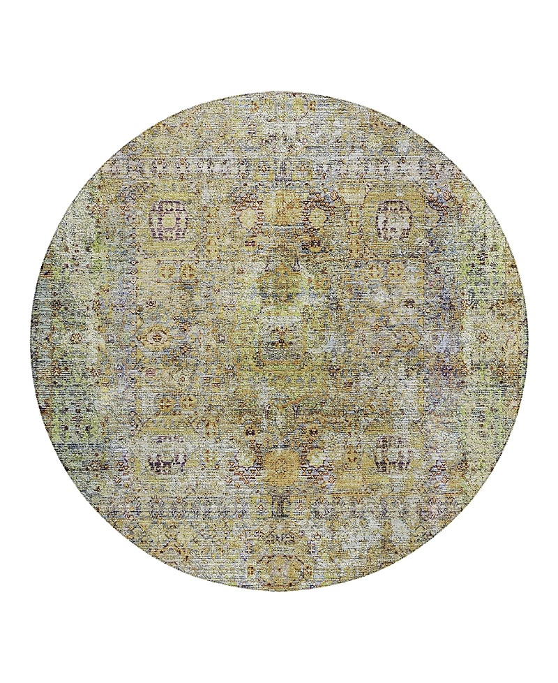 Dalyn Rug Company Dalyn Karaj Kj1 Round Area Rug, 8' X 8' In Green