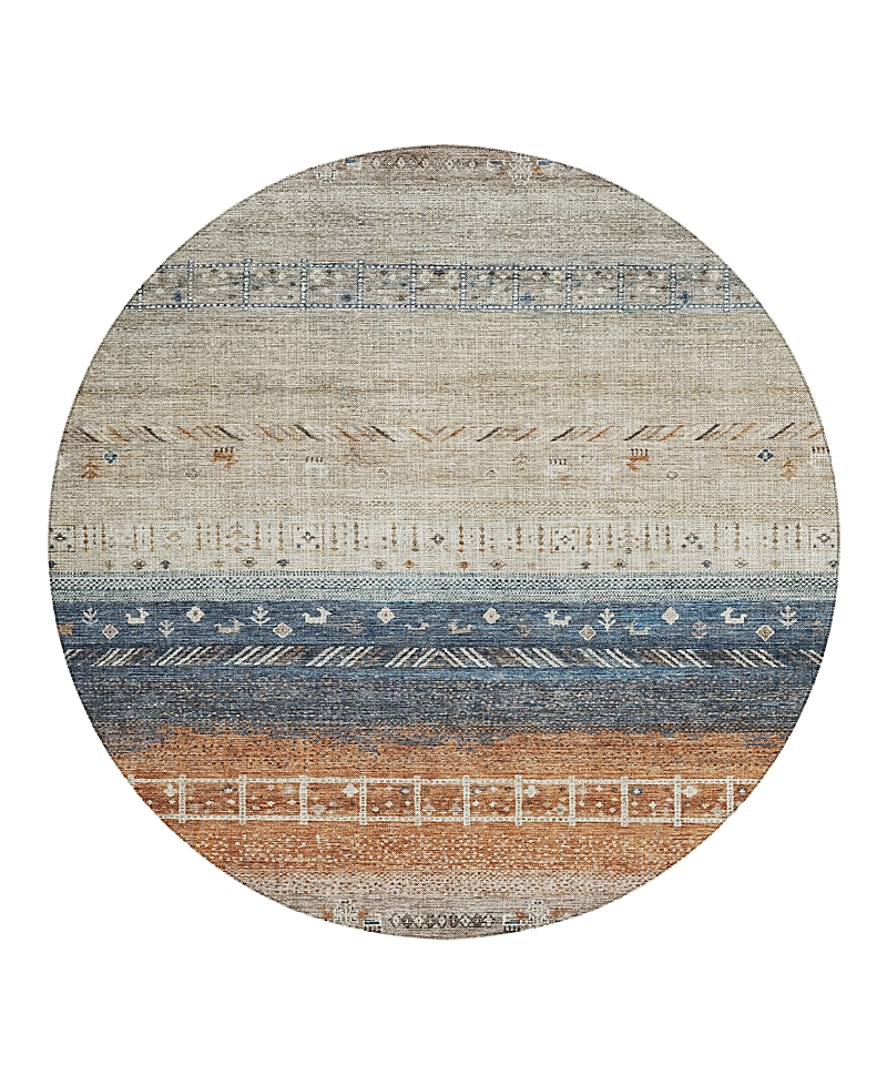 Dalyn Rug Company Dalyn Karaj Kj7 Round Area Rug, 8' X 8' In Brown