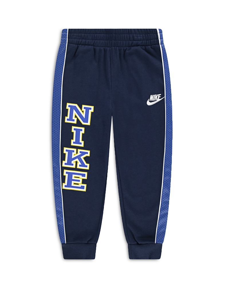 Nike Boys' Graphic Logo Print Striped Sweatpants - Little Kid In Blue