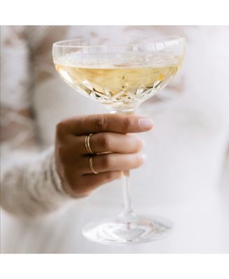 Lismore Essence 7 oz. Champagne Saucers, Set of 2