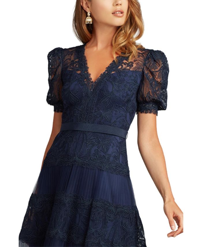 Fatiha Floral Lace and Chiffon Dress