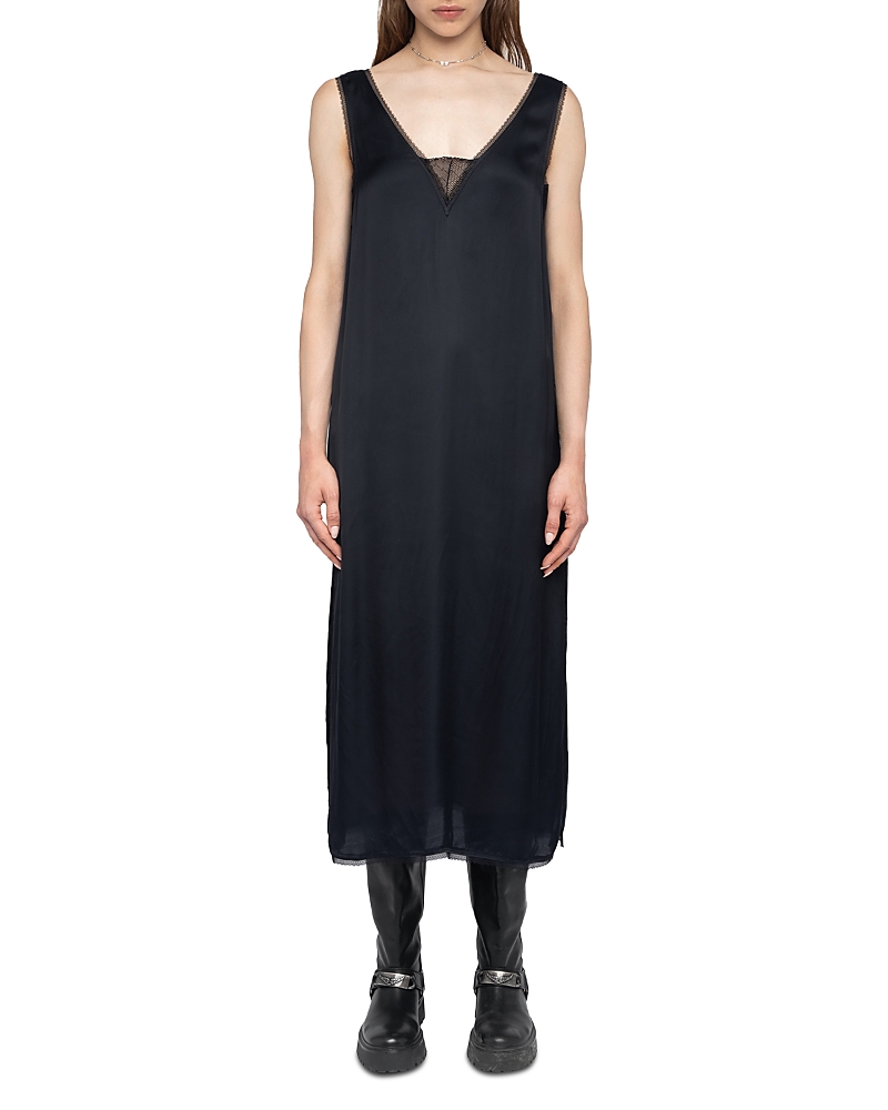 Zadig & Voltaire Renzo Velvet Dress In Black