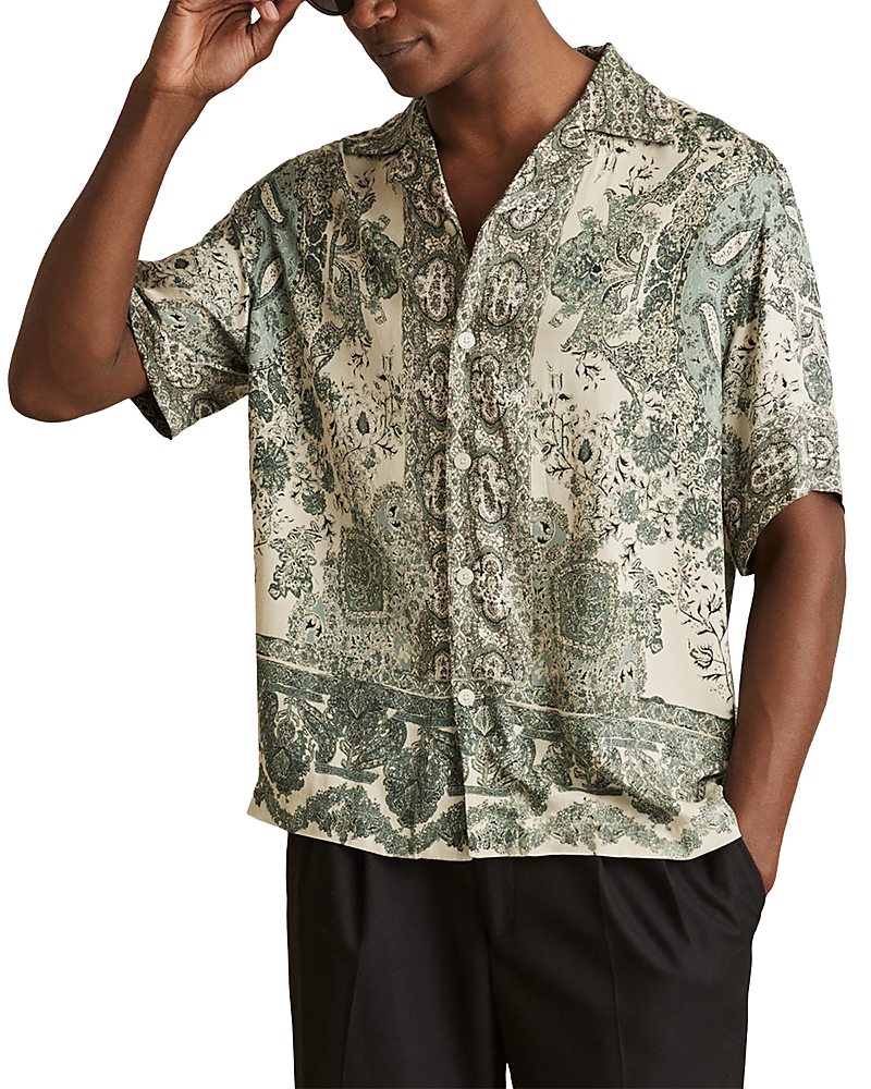 Reiss Samberg Paisley Camp Shirt