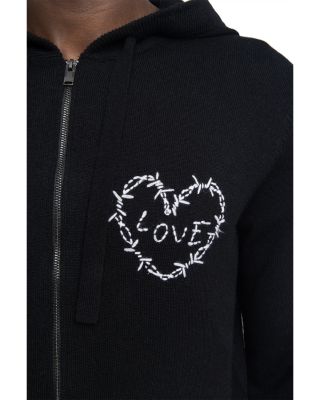 Clash Heart Zipper Hoodie