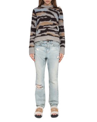 Malty Merino Wool Crewneck Sweater