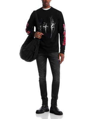Black Cyber Sigilism Long Sleeve Tee