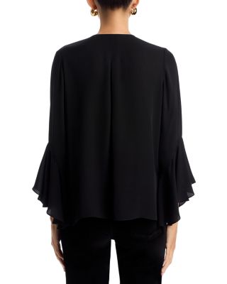 Turner Silk Ruffle Blouse
